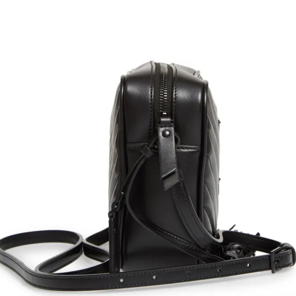 Saint Laurent YSL Lou Matelassé Calfskin Leather Camera Bag in Nero - Picture 5 of 15